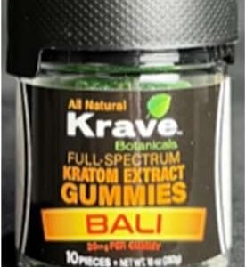 KRATOM GUMMIES 20MG per Gummy 10ct