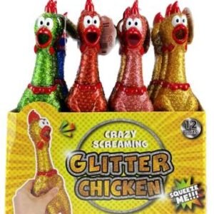 CRAZY GLITTER CHICKEN 12 Units per Display